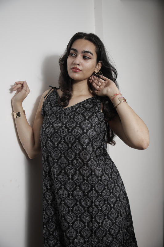 STYLIE Printed Cotton Sleeveless Cord Set