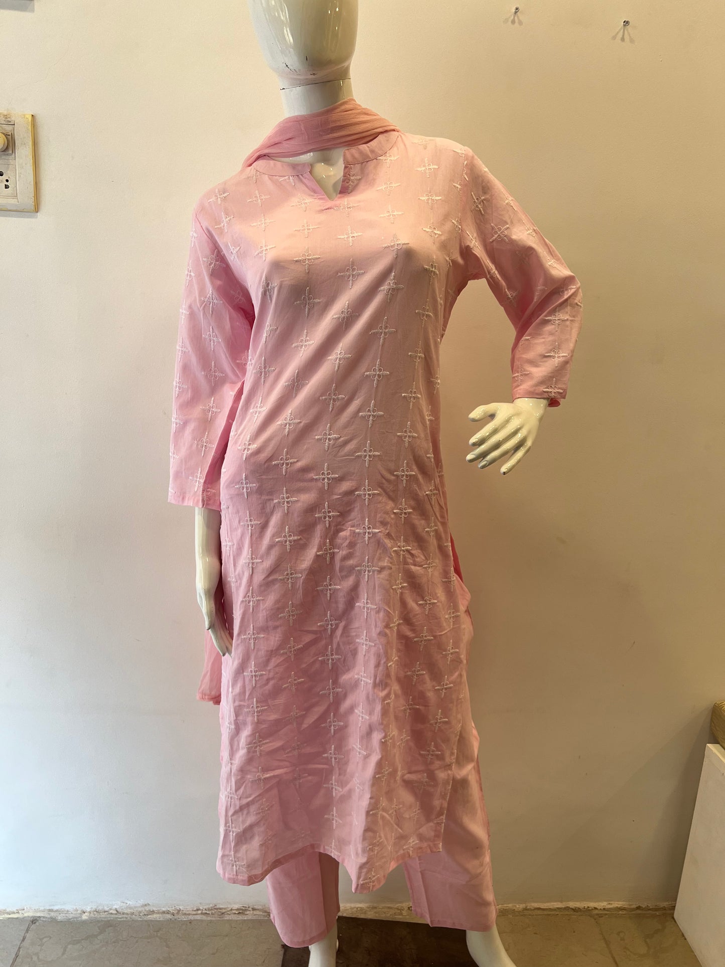 STYLIE GOA Pastel Cotton Kurta Set