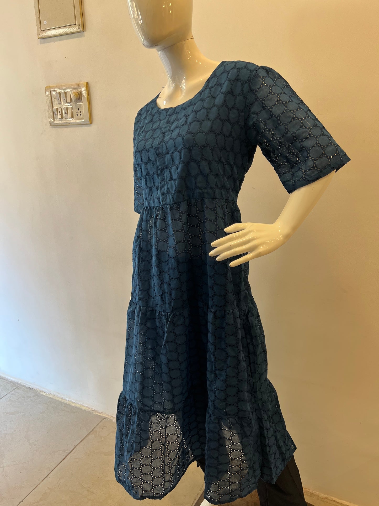 STYLIE GOA Mosaic Embroidered Kurta Dress