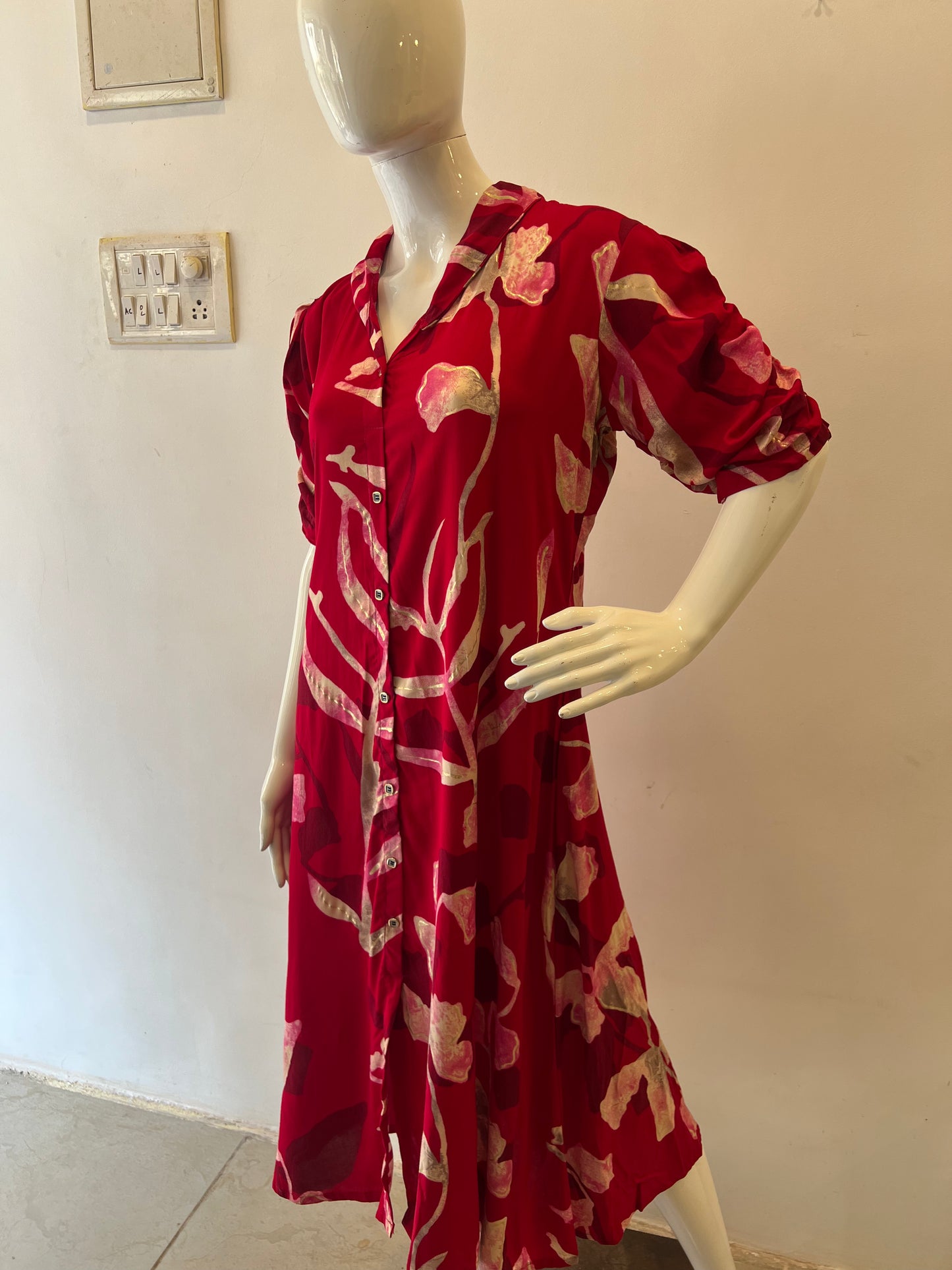 STYLIE GOA Botanical Print Dress