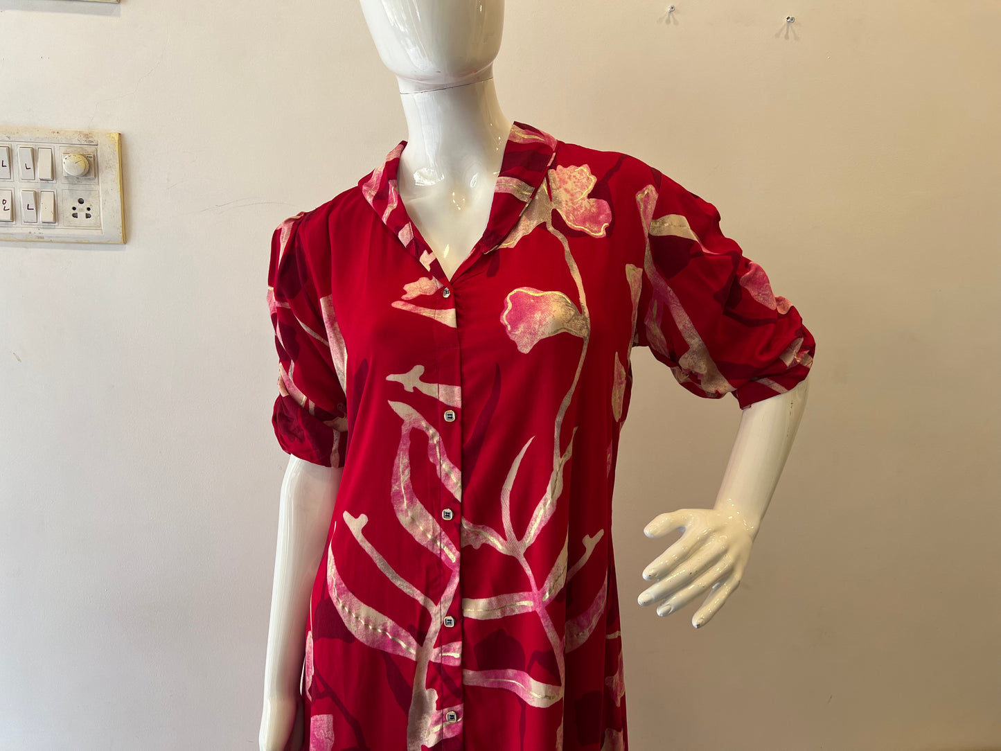 STYLIE GOA Botanical Print Dress