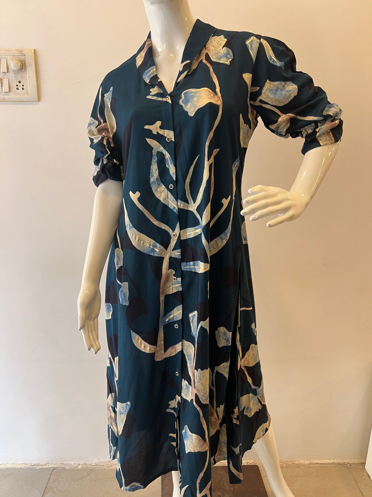 STYLIE GOA Botanical Print Dress
