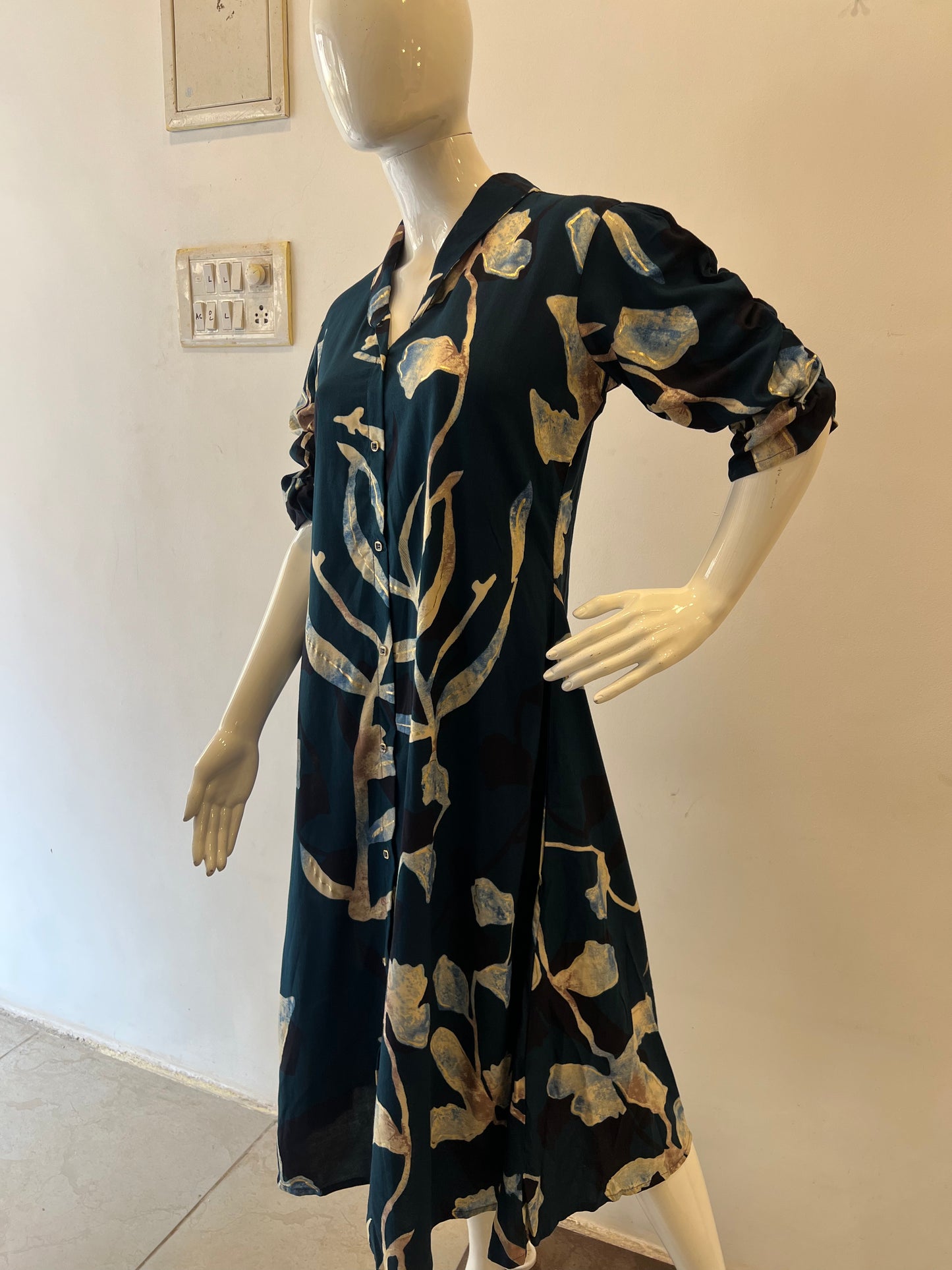 STYLIE GOA Botanical Print Dress