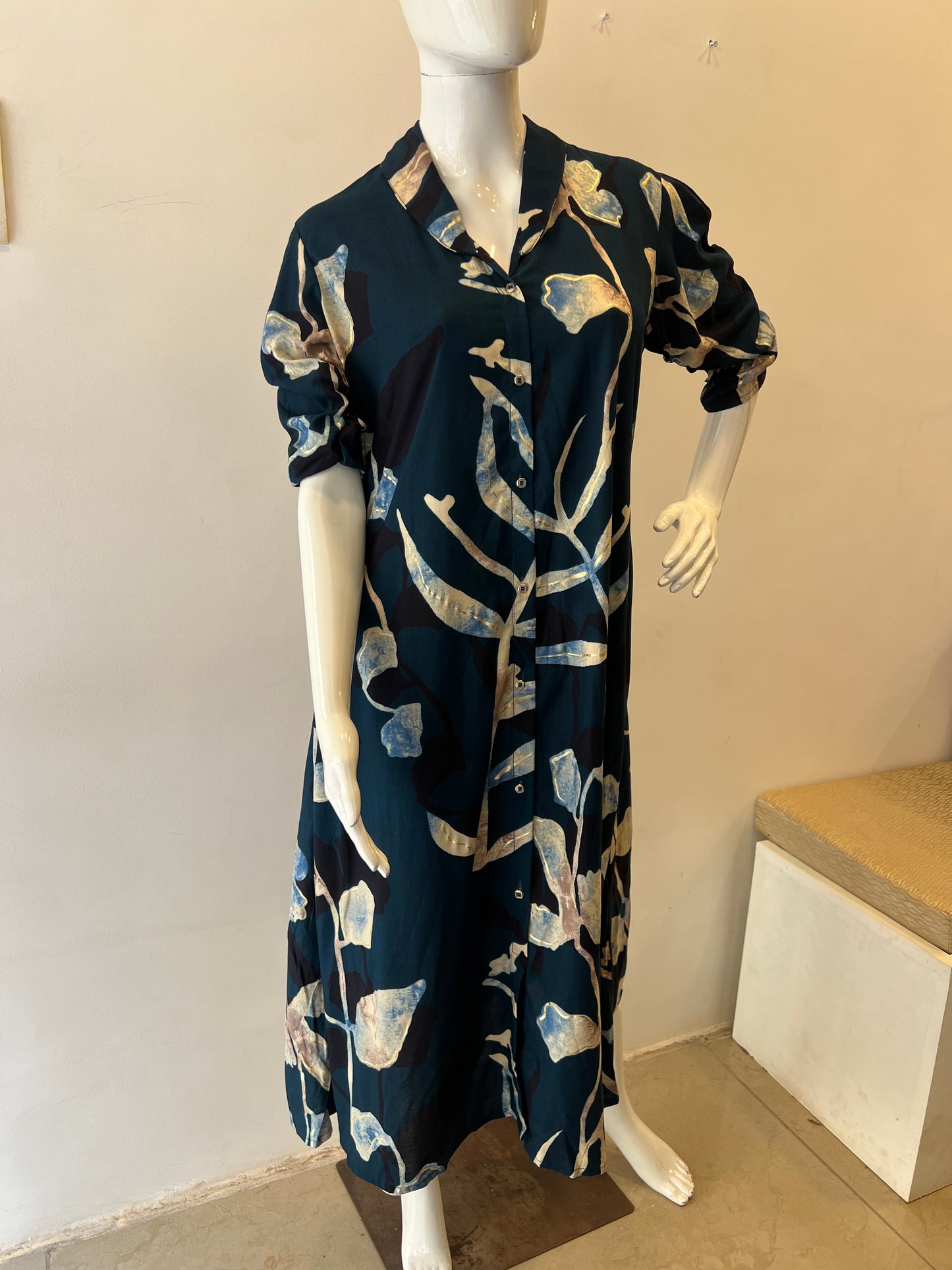 STYLIE GOA Botanical Print Dress