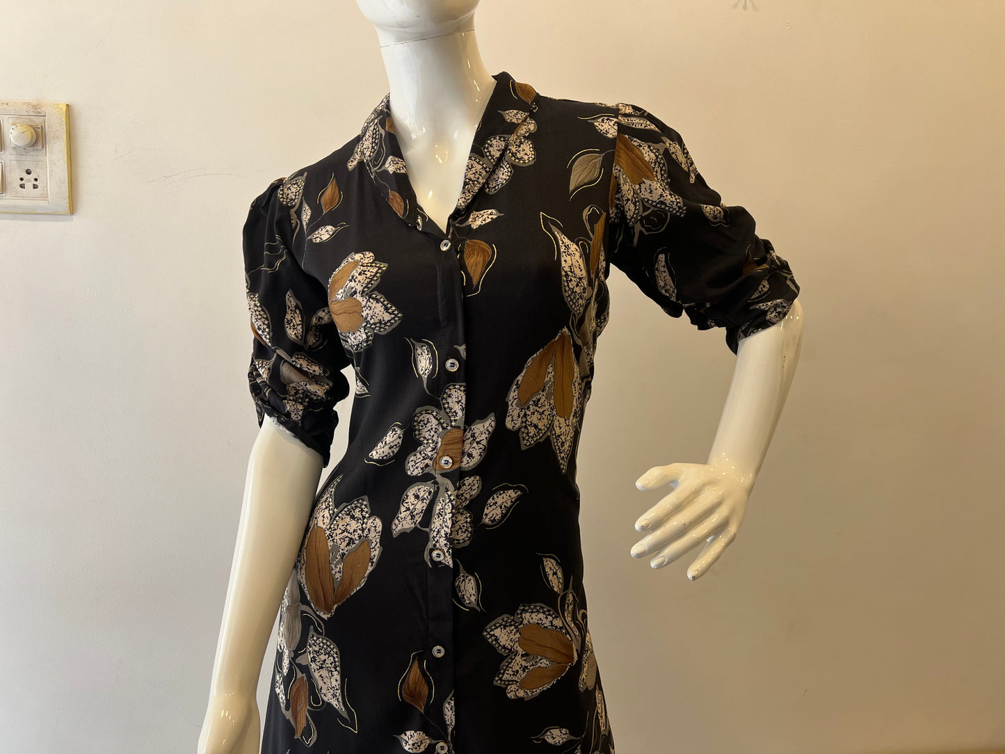 STYLIE GOA Botanical Print Dress
