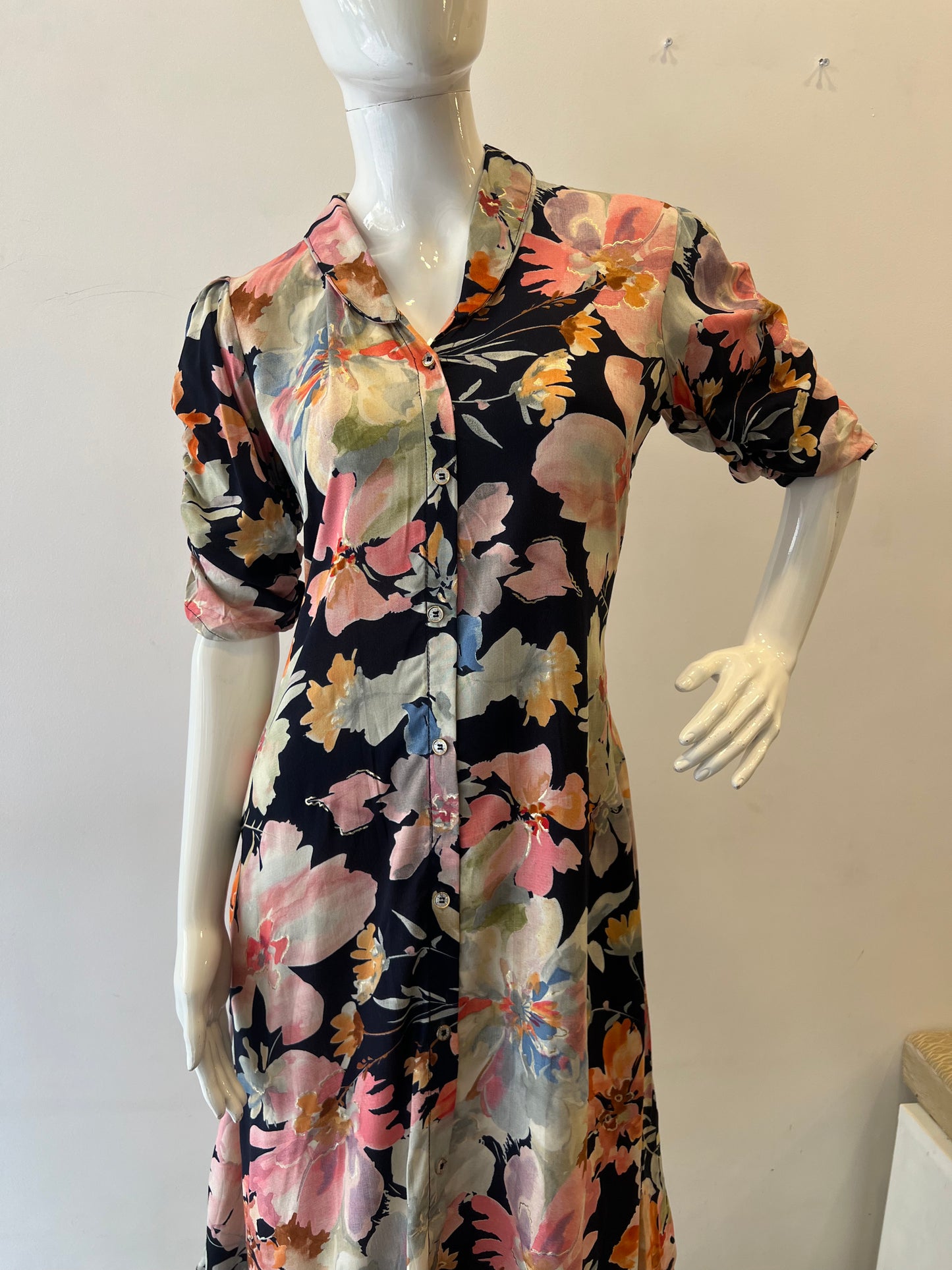 STYLIE GOA Botanical Print Dress