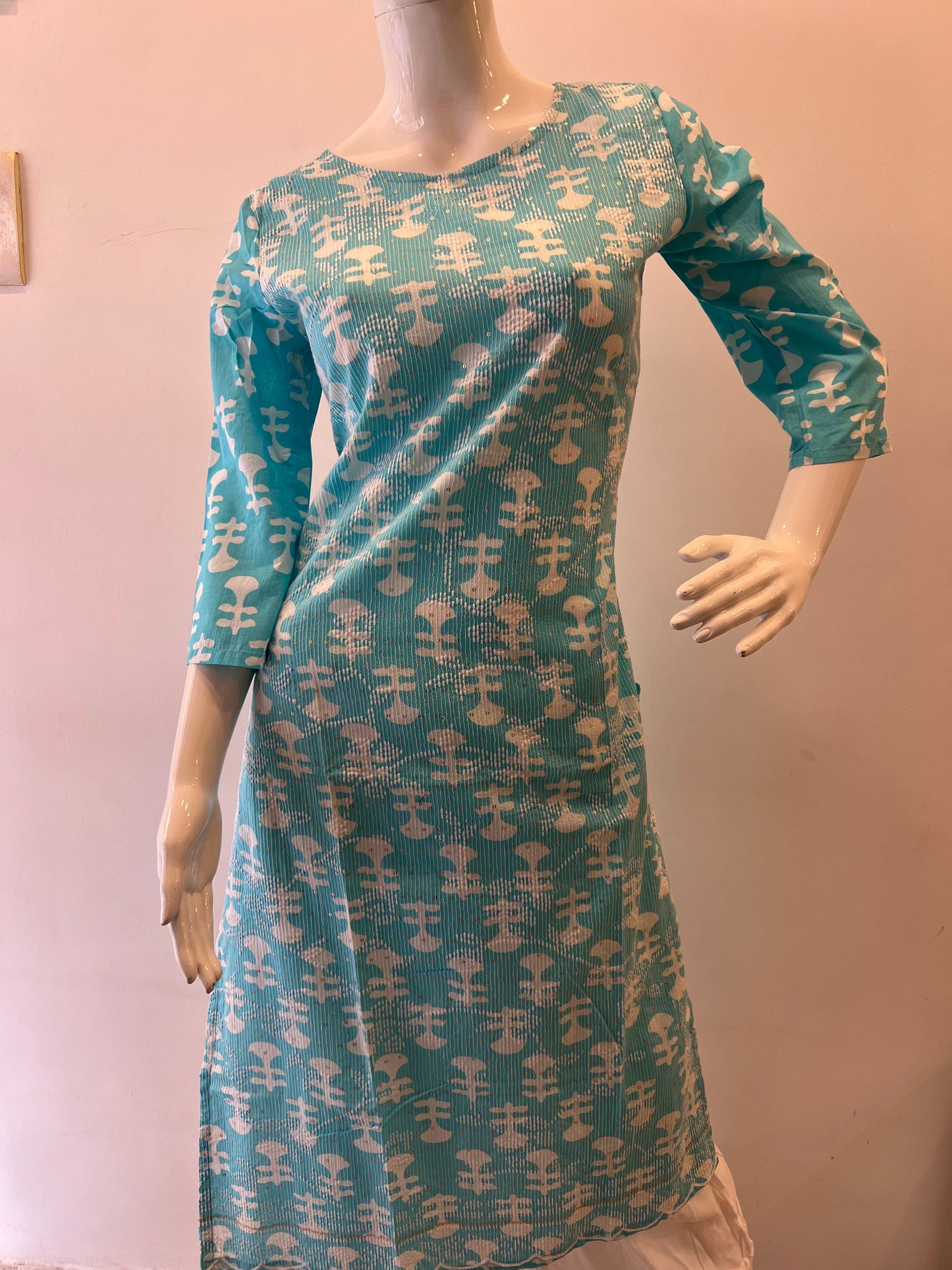 STYLIE GOA Soft Cotton Embroidered Kurta