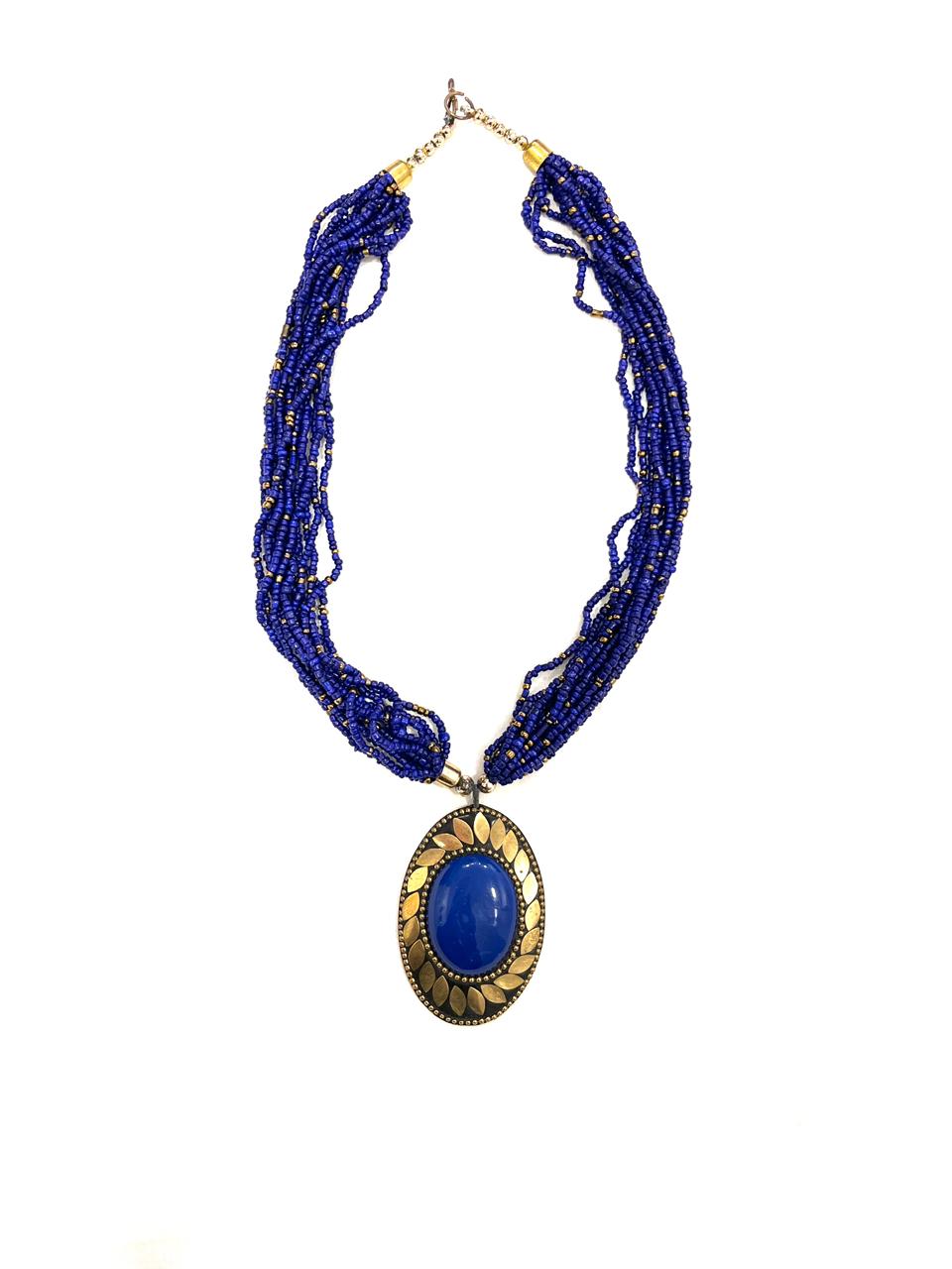 Stylie Ocean Oval Necklace