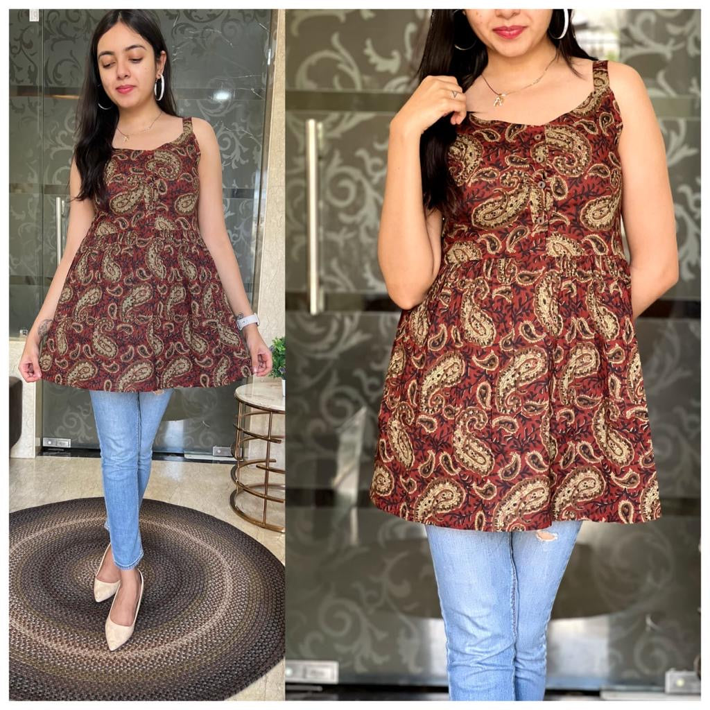 STYLIE Cotton Spaghetti Short Kurti
