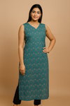 STYLIE GOA Assorted V Neck Printed Kurtas With Attached Sleeves