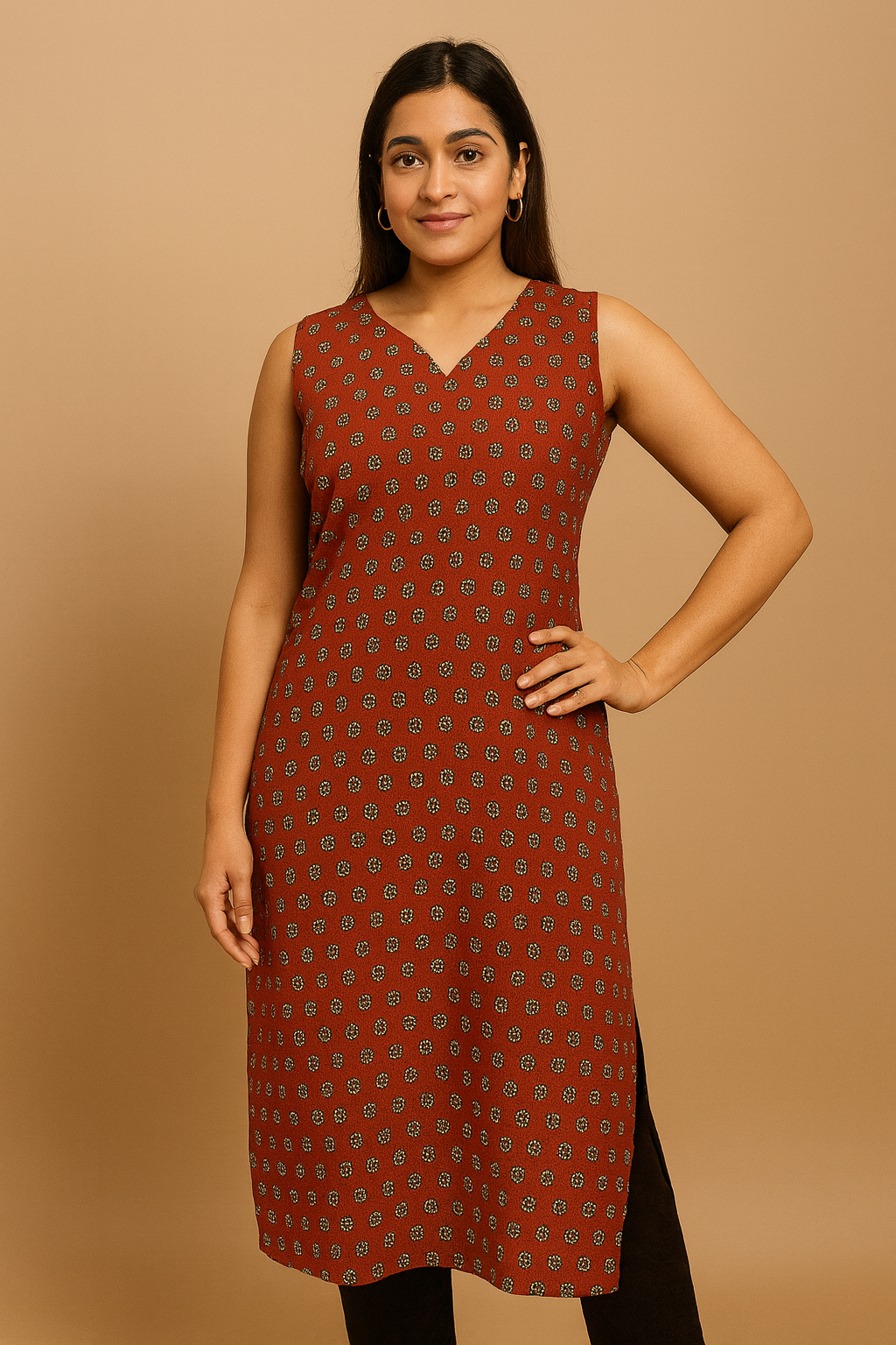 STYLIE GOA Assorted V Neck Printed Kurtas With Attached Sleeves