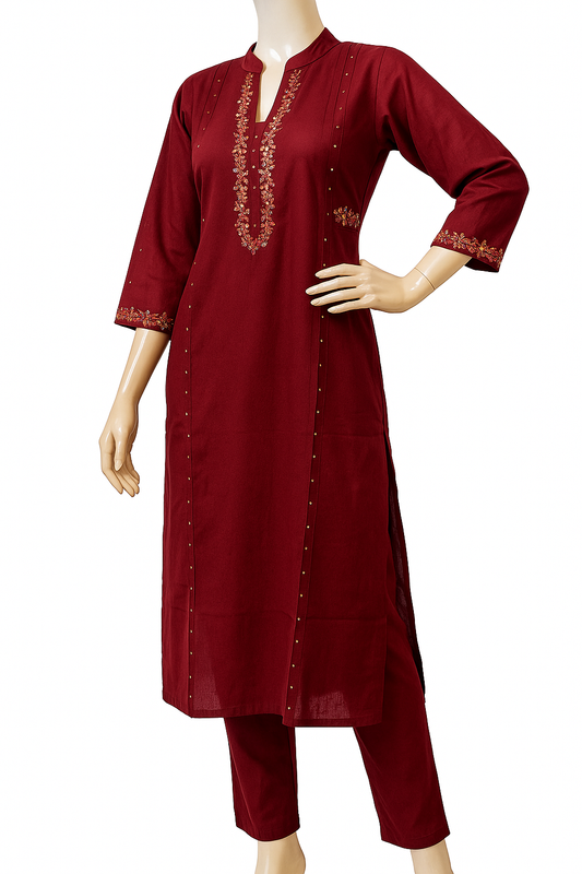 STYLIE GOA Regal Elegance Embroidered Kurta Set