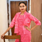 Cotton Cambric printed Coord Set with shrug