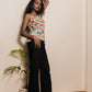 STYLIE Floral Printed Multicolor Chicken Kari Floral Sleeveless Top