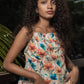 STYLIE Floral Printed Multicolor Chicken Kari Floral Sleeveless Top