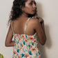 STYLIE Floral Printed Multicolor Chicken Kari Floral Sleeveless Top