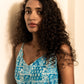 STYLIE Floral Printed Sky Blue Sleeveless Maxi Dress
