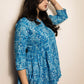 STYLIE  Printed Sky Blue Short Kurta