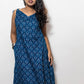 STYLIE Floral Printed Blue Cotton Co-ord Set