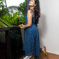 STYLIE Floral Printed Blue Cotton Co-ord Set