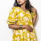 STYLIE Floral Printed Yellow Maxi Dress