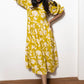 STYLIE Floral Printed Yellow Maxi Dress