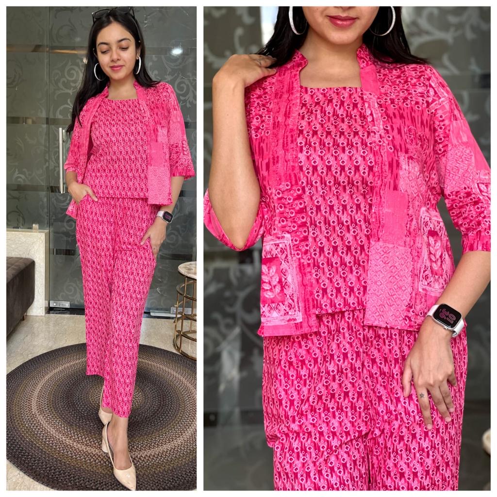 STYLIE GOA Coord Set with shrug