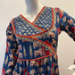 STYLIE GOA Women Printed with Lace Work Pure Cotton Anarkali with Trousers & With Dupatta