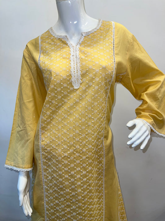 STYLIE GOA - Embroided Kurti Two Piece Set