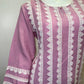 STYLIE GOA - Embroided Lace Pattern Kurti Two Piece Set