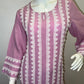 STYLIE GOA - Embroided Lace Pattern Kurti Two Piece Set