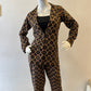 STYLIE Cotton Blazer Pant Coord Set