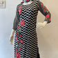 STYLIE GOA Bold Geometric Kurta Set with Floral Print