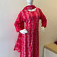 STYLIE GOA Vibrant Pink Batik Print Kurti Set With Trousers And Dupatta