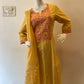 STYLIE GOA Elegant Embroidered Mustard Three-Piece Ensemble