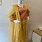 STYLIE GOA Elegant Embroidered Mustard Three-Piece Ensemble