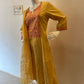 STYLIE GOA Elegant Embroidered Mustard Three-Piece Ensemble