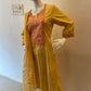 STYLIE GOA Elegant Embroidered Mustard Three-Piece Ensemble