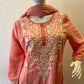 STYLIE GOA Elegant Chikankari Two-Piece Set With Trousers and Dupatta
