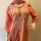STYLIE GOA Elegant Chikankari Two-Piece Set With Trousers and Dupatta