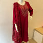 STYLIE GOA Regal Crimson Red Three-Piece Embroidered Ensemble