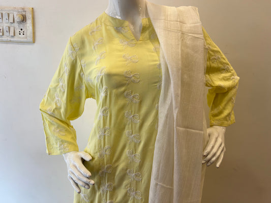 STYLIE GOA Pastel Cotton Kurta Set