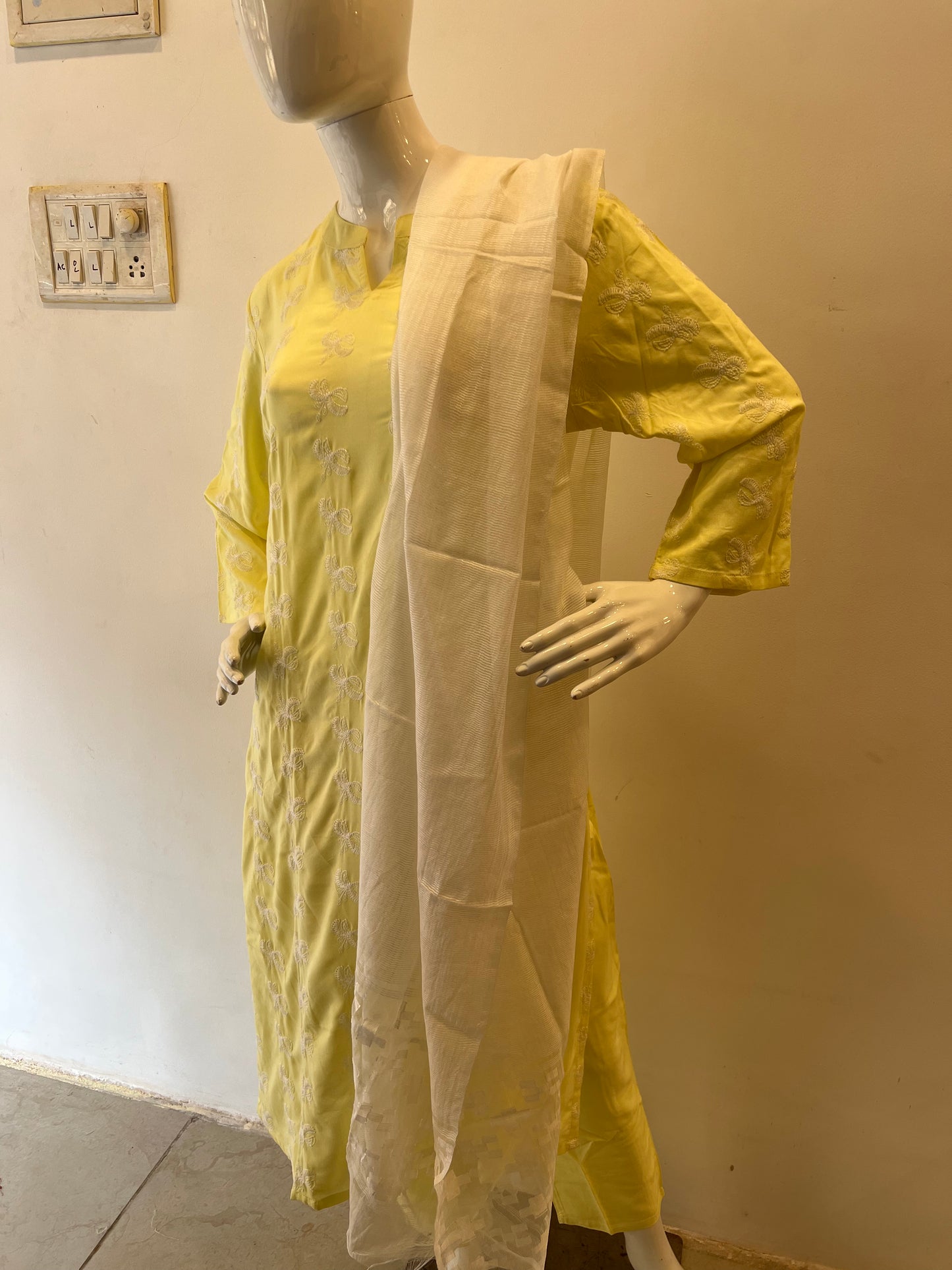 STYLIE GOA Pastel Cotton Kurta Set