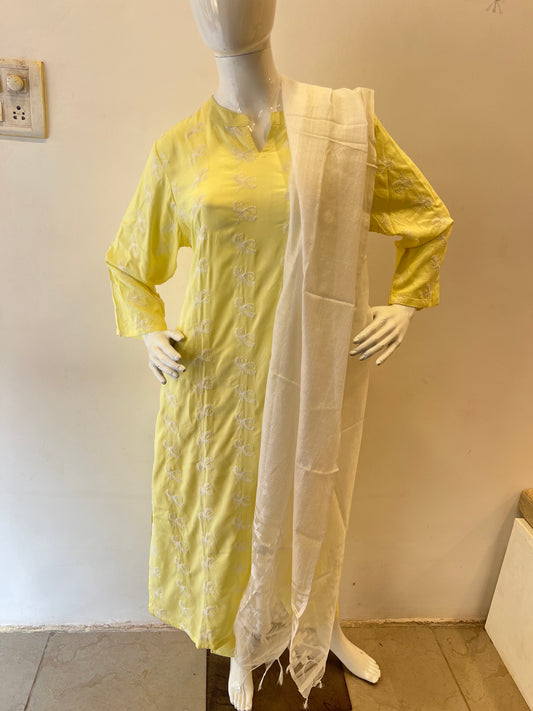 STYLIE GOA Pastel Cotton Kurta Set