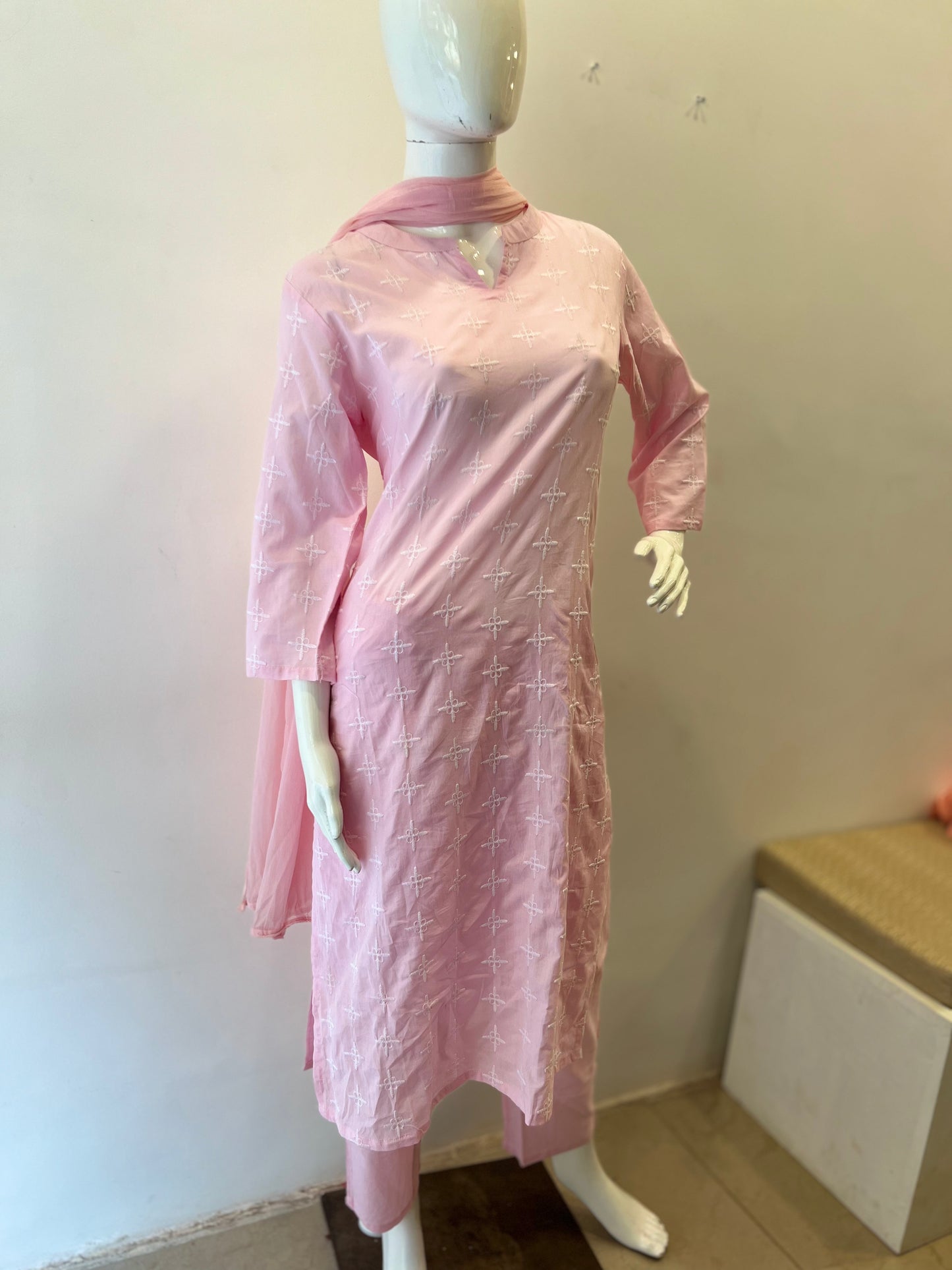 STYLIE GOA Pastel Cotton Kurta Set