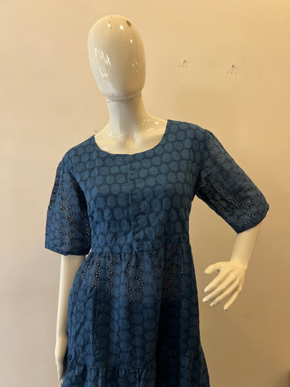 STYLIE GOA Mosaic Embroidered Kurta Dress