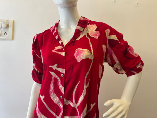 STYLIE GOA Botanical Print Dress