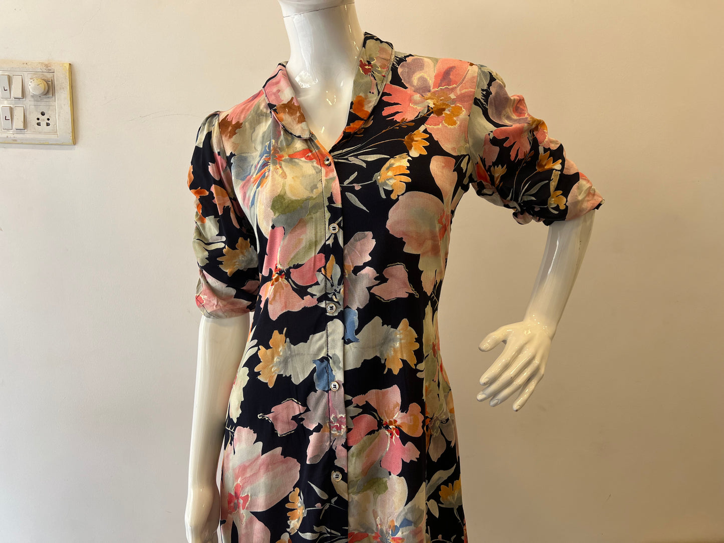 STYLIE GOA Botanical Print Dress