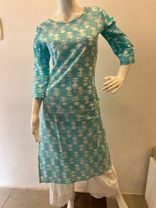 STYLIE GOA Soft Cotton Embroidered Kurta