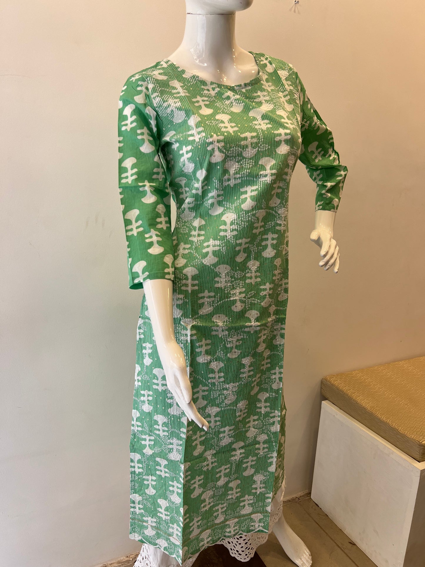 STYLIE GOA Soft Cotton Embroidered Kurta